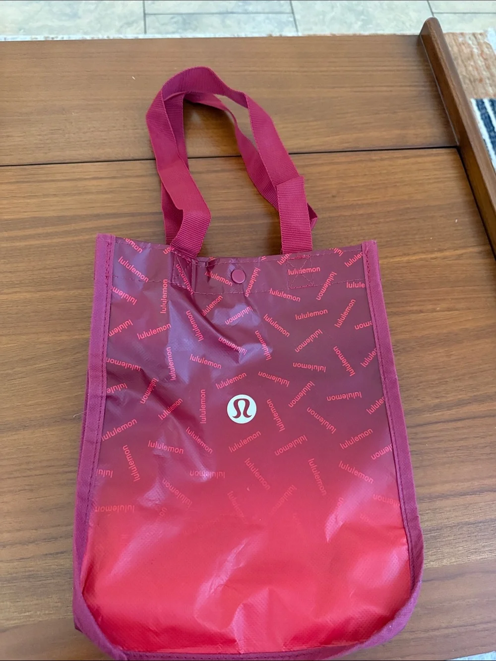 lululemon athletica Red Ombre Logo Tote